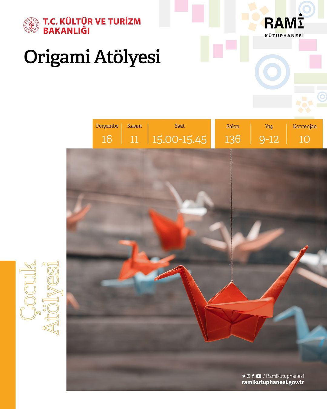 RAMİ KÜTÜPHANESİ -  Origami Atölyesi 